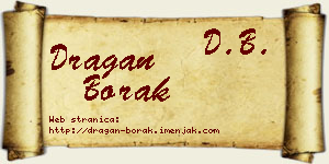 Dragan Borak vizit kartica